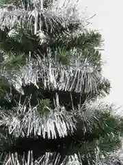 Серебряный мишура новогодняя 2м, украшение на елку