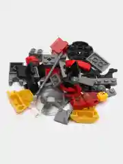 Красный конструктор блочный "Герои Ниндзяго" (Ninjago Heroes), 4 вида героев, для мальчиков