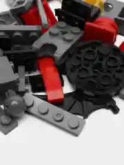 Красный конструктор блочный "Герои Ниндзяго" (Ninjago Heroes), 4 вида героев, для мальчиков