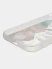 Белый чехол для iPhone 11, 12, 13, 14, 15, Pro Max, Plus, с новогодним принтом, прозрачный