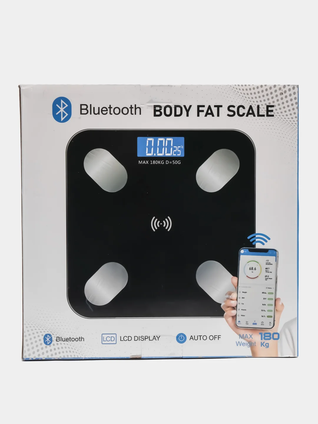 Розовый умные весы напольные, электронные, диагностические, Bluetooth