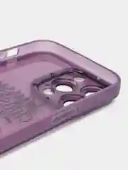 Фиолетовый чехол для iPhone 11, 12, 13, 14, 15, Pro Max, Plus, с новогодним принтом, прозрачный