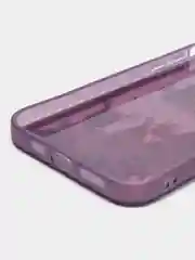 Фиолетовый чехол для iPhone 11, 12, 13, 14, 15, Pro Max, Plus, с новогодним принтом, прозрачный