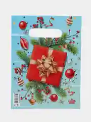 Лазурный пакетики подарочные 19*25, 20*30 см новогодние, пакеты, товары для праздника