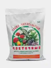 Грунт для цветов 5 л, универсальный, для рассады. Земля  Цветочный "Питательный"