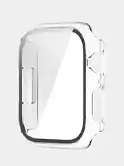 Прозрачный бампер с защитным стеклом для Apple Watch 41  45 мм 7 series чехол