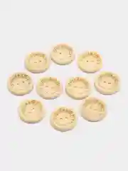 Карамельный пуговицы деревянные