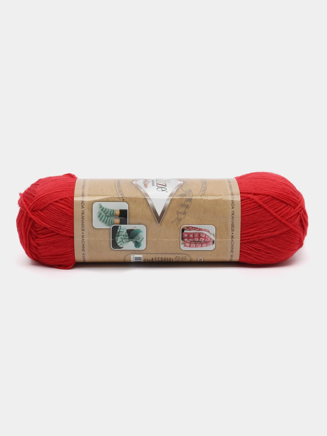 Красный пряжа Носочная Alize Superwash Artisan 75% шерсть, 25% полиамид, 100 г, 420 м