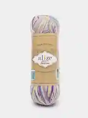 Лавандовый пряжа Носочная Alize Superwash Artisan 75% шерсть, 25% полиамид, 100 г, 420 м