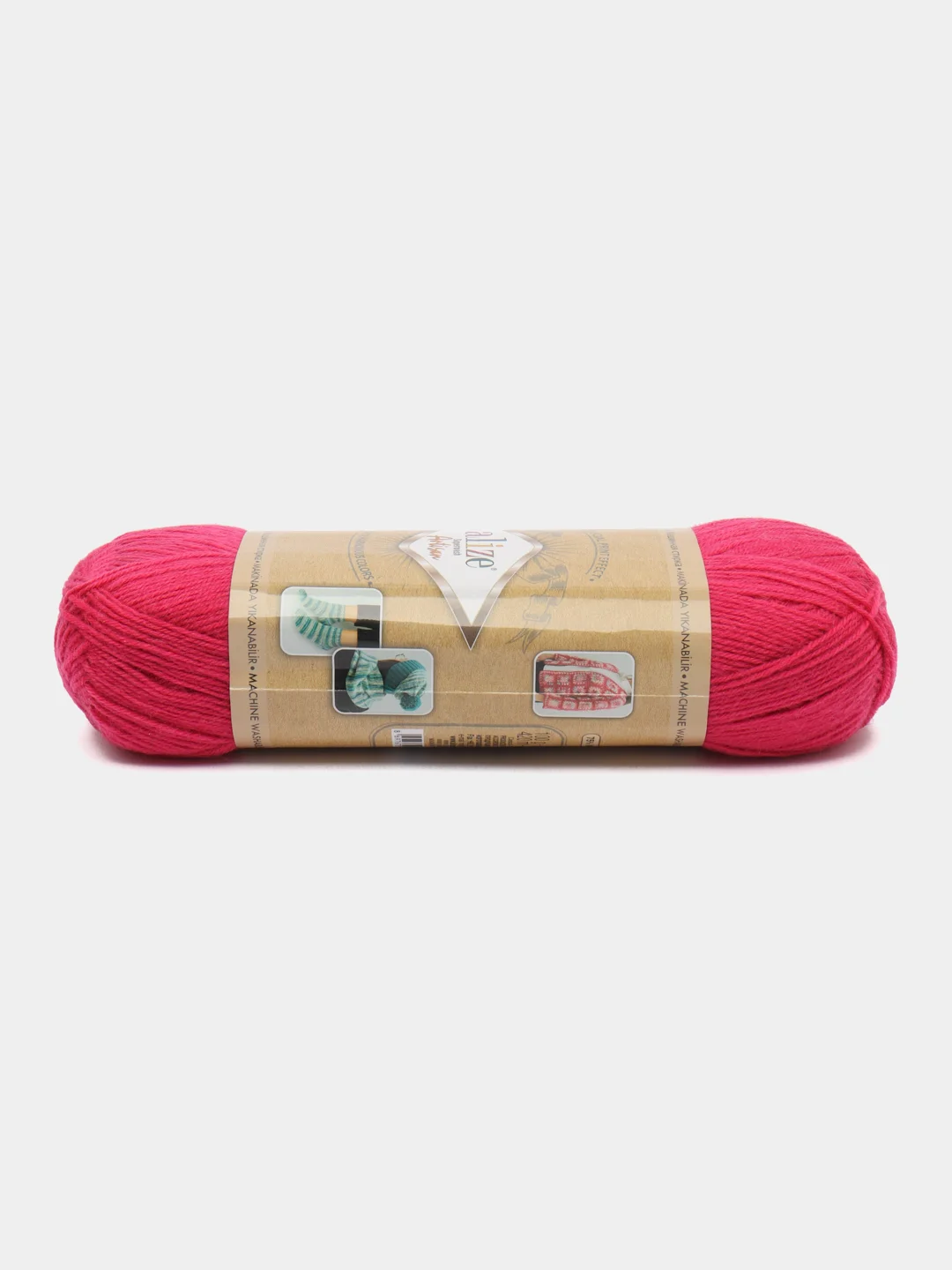 Фуксия пряжа Носочная Alize Superwash Artisan 75% шерсть, 25% полиамид, 100 г, 420 м
