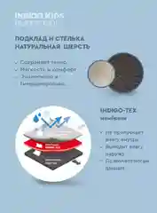 Черный ботинки для мальчика INDIGO KIDS зимние с шерстяной подкладкой и мембраной