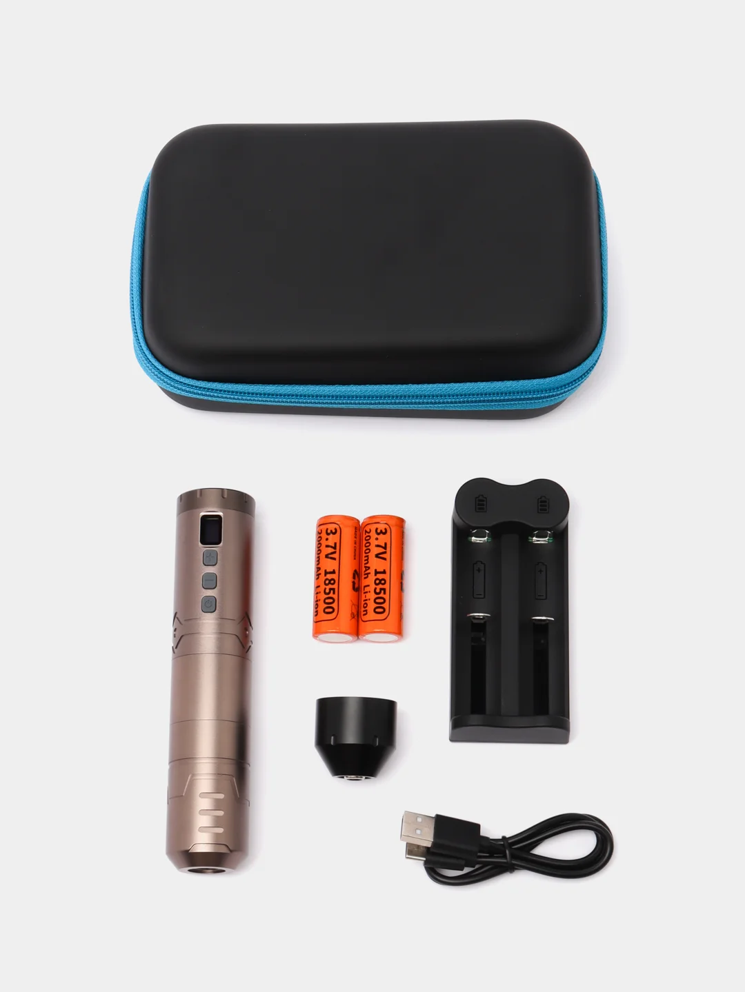Коричневый беспроводная роторная машинка для тату и татуажа Big Wasp Arrow RTM-114 Wireless Pen