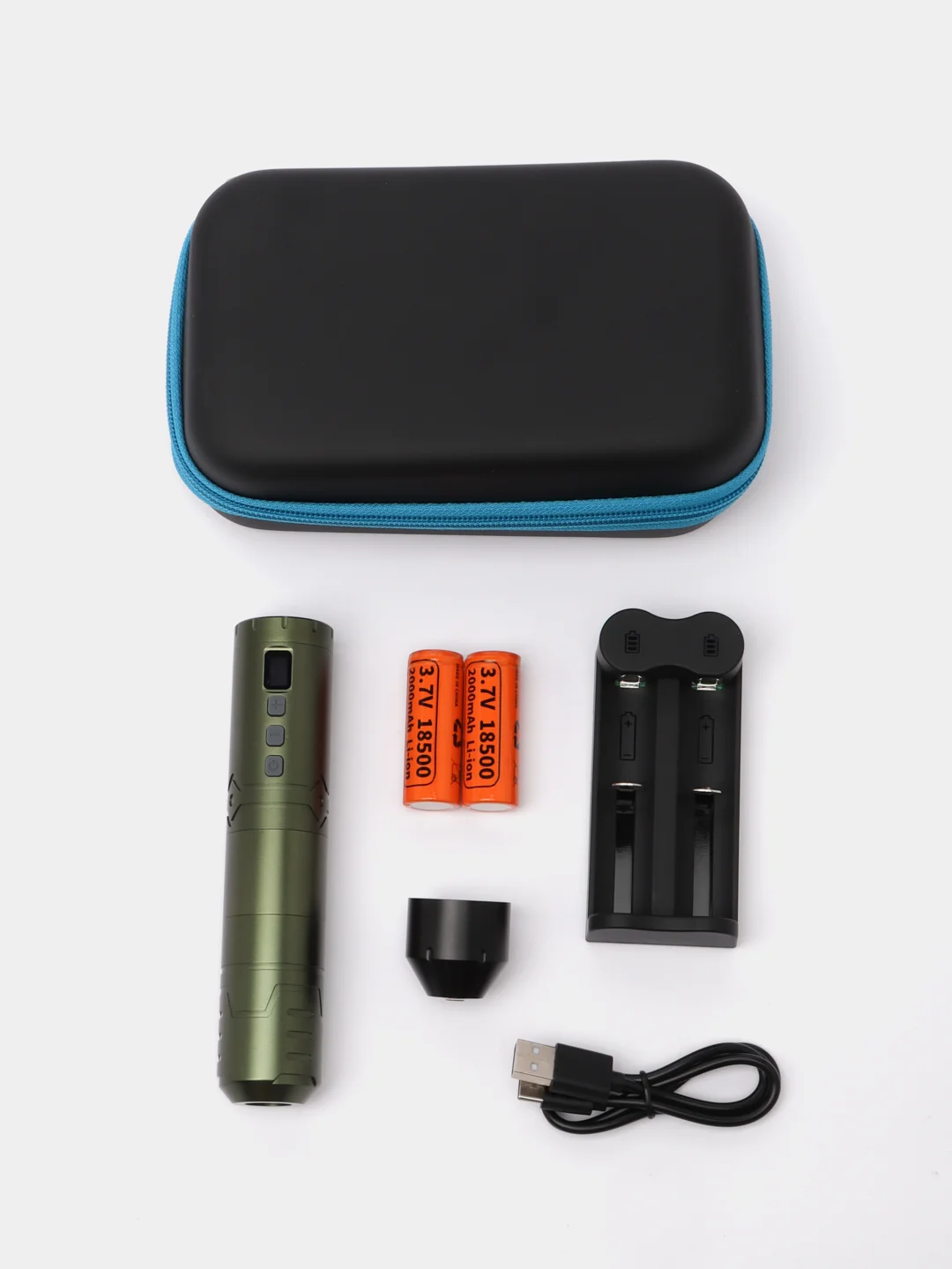 Лесной зеленый беспроводная роторная машинка для тату и татуажа Big Wasp Arrow RTM-114 Wireless Pen