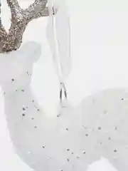 Серебряный елочная игрушка "Олень", "Лошадка", "Снежинка", "Башня"