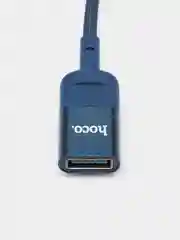Синий переходник hoco U107 Type-C - USB f - USB 3.0 m, 3.0 A, адаптер переходник 1.2 м