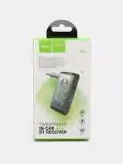 Черный aux, Bluetooth ресивер Hoco E66, автомобильный Bluetooth адаптер, c LED индикатором