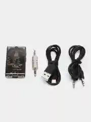 Черный aux, Bluetooth ресивер Hoco E66, автомобильный Bluetooth адаптер, c LED индикатором