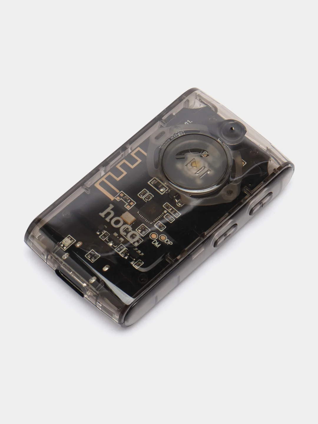Черный aux, Bluetooth ресивер Hoco E66, автомобильный Bluetooth адаптер, c LED индикатором