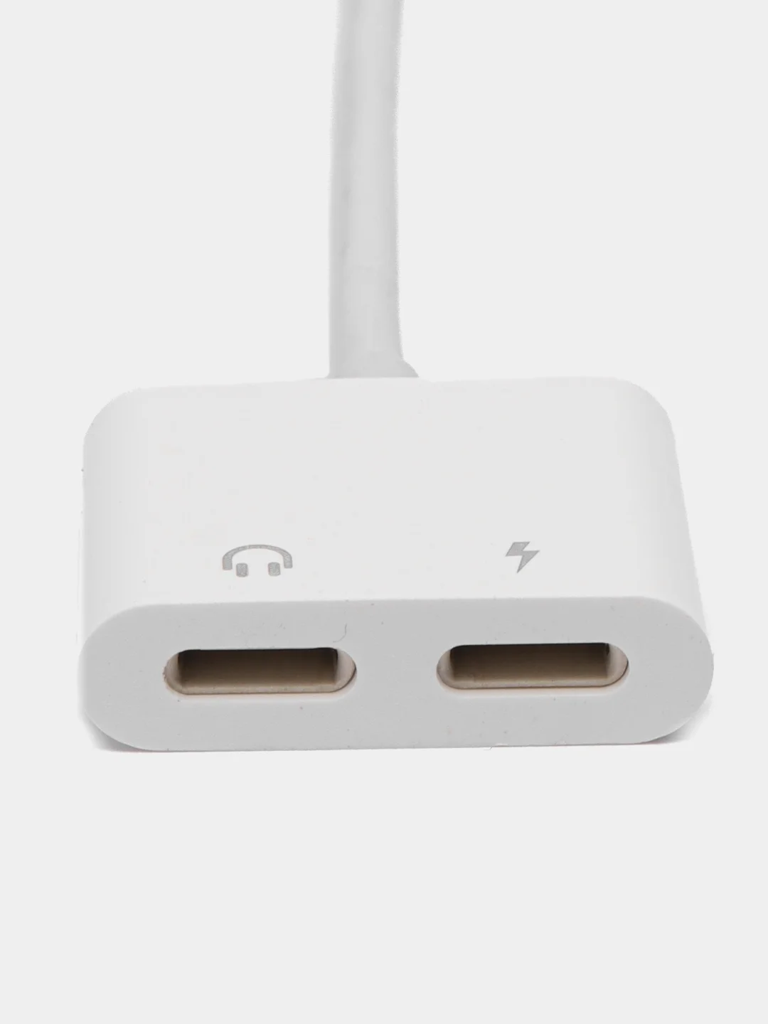 Белый аудио конвертер для iPhone, двойной Lightning, зарядка и аудио, BOROFONE BV11