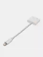 Белый аудио конвертер для iPhone, двойной Lightning, зарядка и аудио, BOROFONE BV11