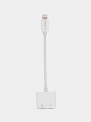 Аудио конвертер для iPhone, двойной Lightning, зарядка и аудио, BOROFONE BV11