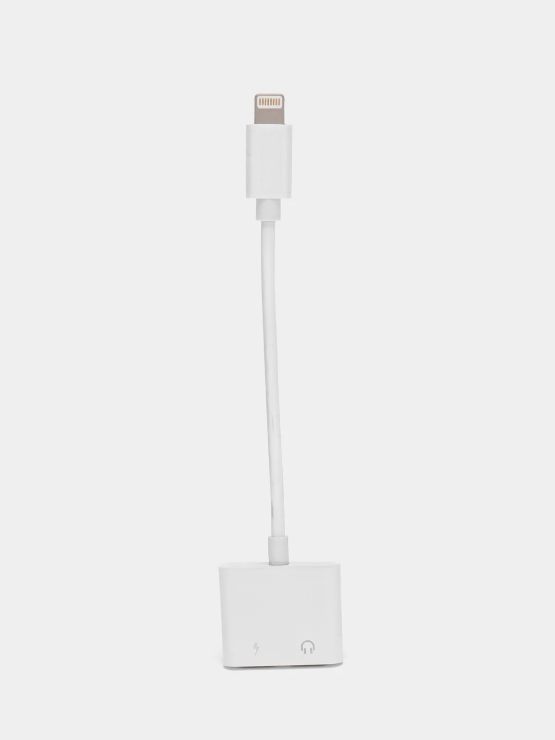 Белый аудио конвертер для iPhone, двойной Lightning, зарядка и аудио, BOROFONE BV11