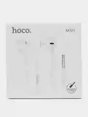 Белый проводные наушники вкладыши Hoco M101, Jack 3.5 мм, 1.2 м
