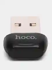 Черный bluetooth адаптер Hoco UA18, USB ресивер, подключение разных устройств