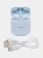 Небесно-голубой беспроводные Bluetooth стереонаушники Hoco EW19, с микрофоном