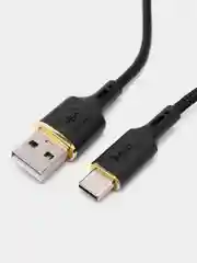 Черный зарядный кабель hoco X95, USB - Type-C, БЫСТРАЯ ЗАРЯДКА 3.0A, 1 м
