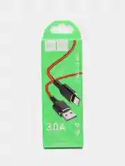 Красный зарядный кабель hoco X95, USB - Type-C, БЫСТРАЯ ЗАРЯДКА 3.0A, 1 м