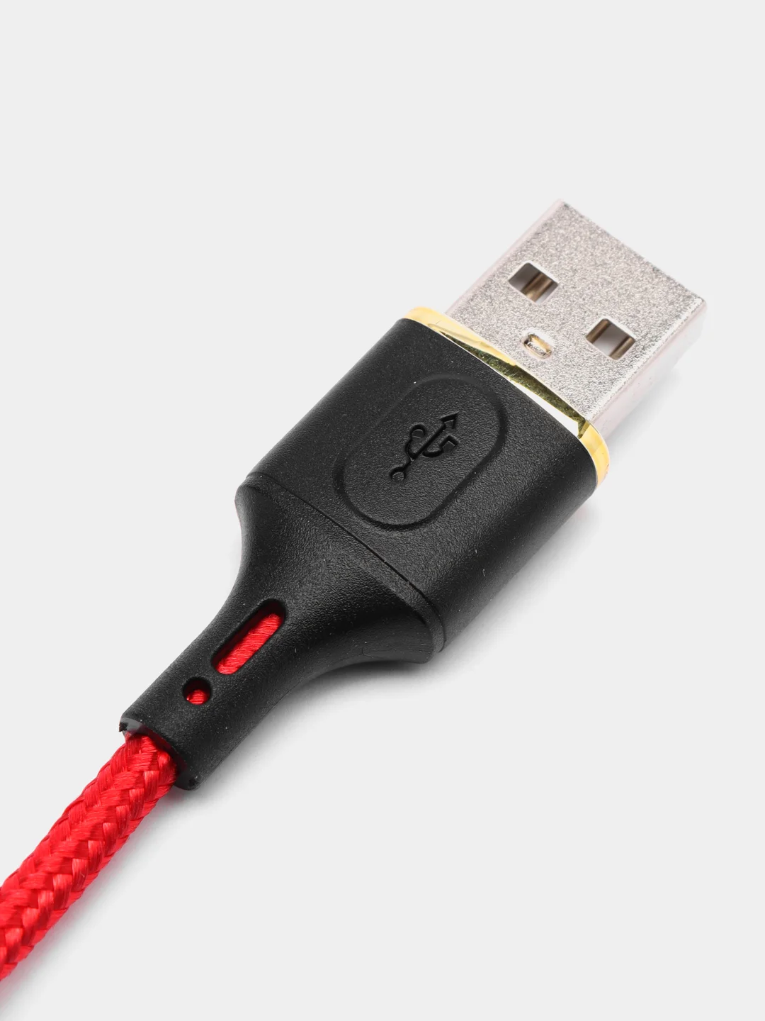 Красный зарядный кабель hoco X95, USB - Type-C, БЫСТРАЯ ЗАРЯДКА 3.0A, 1 м