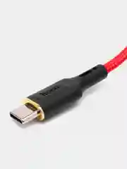 Красный зарядный кабель hoco X95, USB - Type-C, БЫСТРАЯ ЗАРЯДКА 3.0A, 1 м