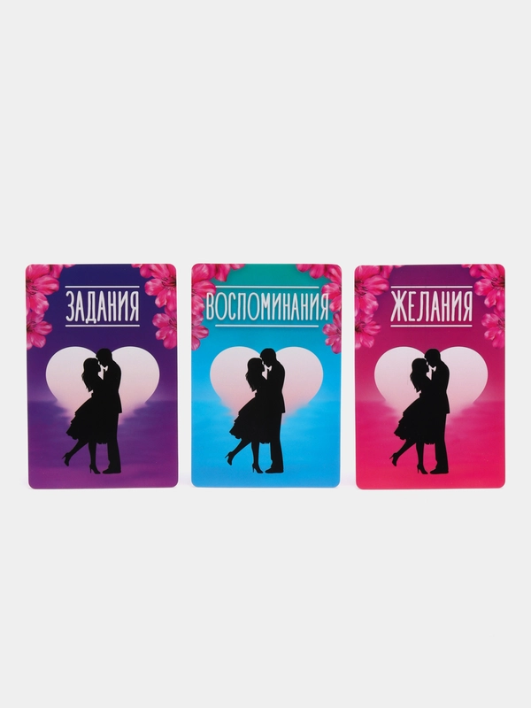 Игра для двоих Мгновения любви, 44 карты, лента, 18+
