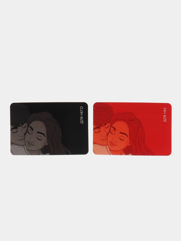 Игра для двоих "Ты мне/я тебе", 3 в 1 (40 карт, наклейки, 2 книжки), 18+