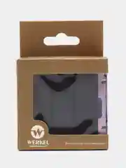 Выключатель трехклавишный черный матовый 10А механизм  Werkel WL08-SW-3G W1130008