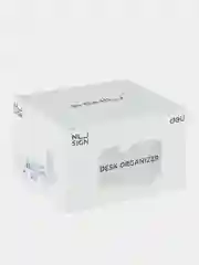 Подставка-органайзер Deli NuSign, 120х155х96 мм, 4 отделения, белый, 1 штука