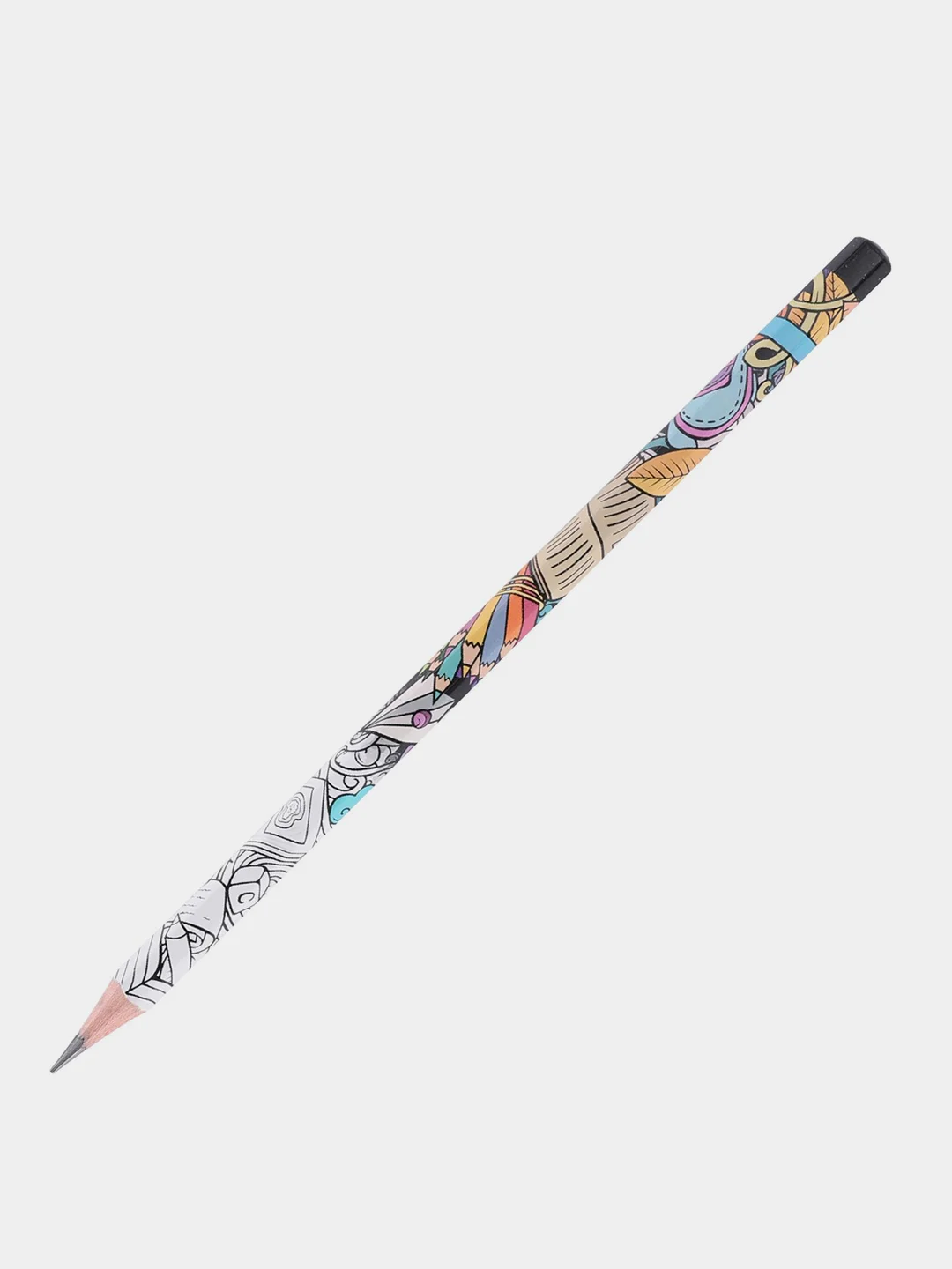 Карандаш чернографитный Deli Arti Graff, 2B, деревянный, шестигранный, 12 штук