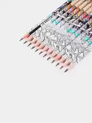 Карандаш чернографитный Deli Arti Graff, 2B, деревянный, шестигранный, 12 штук