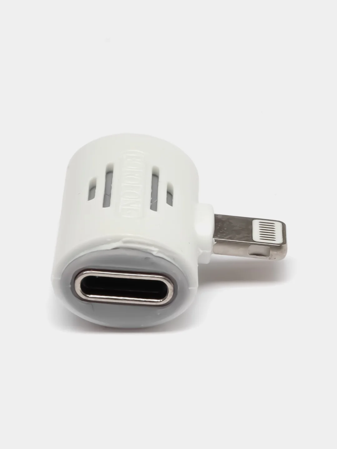 Белый переходник для iPhone зарядка с музыкой Borofone BV6, 8 pin - 2 х 8pin(f)