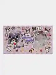 Черный подарочный набор "Kuromi and Melody" бокс, самонаборный брелок + значок