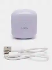 Фиолетовый беспроводные Bluetooth стереонаушники Hoco EW19, с микрофоном