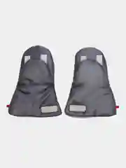 Серый теплые рукавички-варежки для детской коляски на флисе и липучках