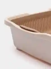 Бежевый лоток для кошек с сеткой 255*365*95 мм