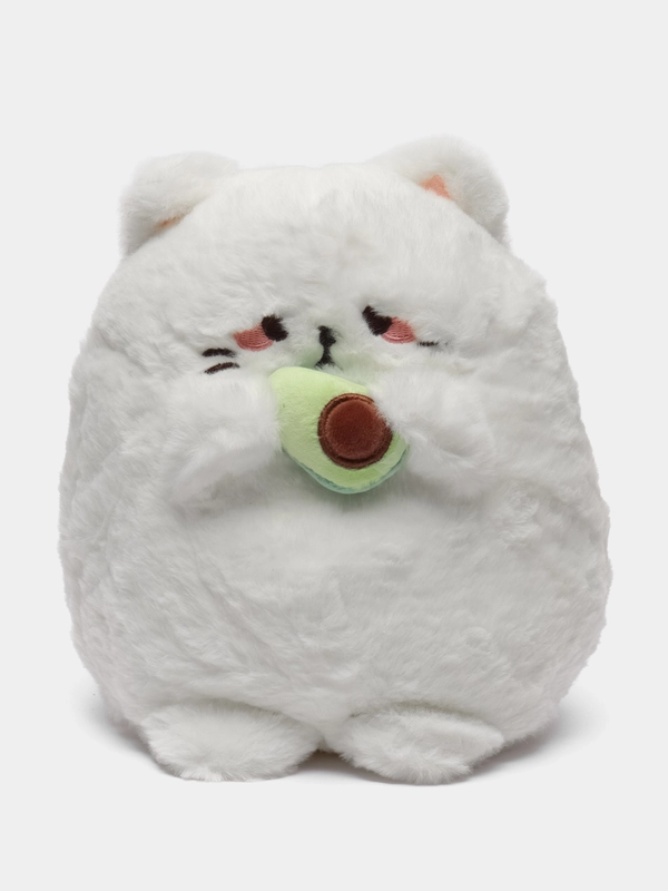 Мягкая игрушка "Кот с авокадо", два размера