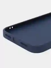 Темно-синий чехол силиконовый для iPhone 11, со стеклянной панелью, с защитой для камеры
