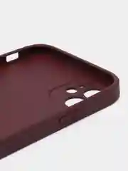 Тёмно-бордовый чехол силиконовый для iPhone 11, со стеклянной панелью, с защитой для камеры