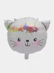 Шар фольгированный "Милая кошечка, кошка белая", 55 см