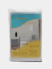 Белый штора-занавес для ванной комнаты, 3D, с кольцами, 180 х 180 см