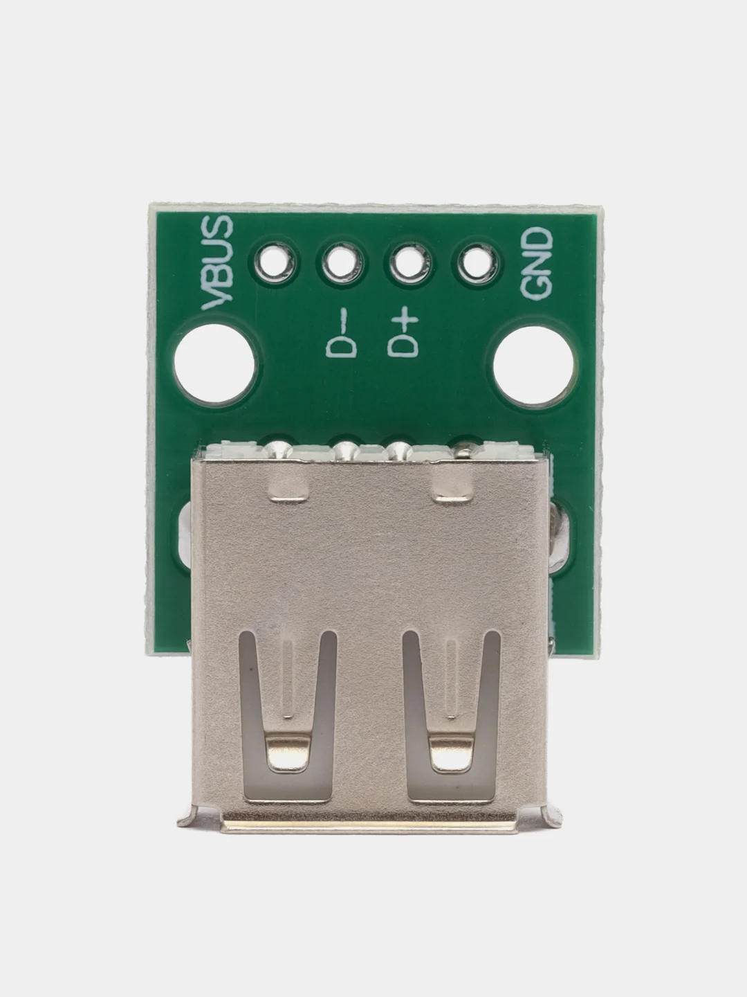 USB 2.0 разъем, гнездо на плате под пайку DIP 2,54 мм